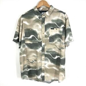 Columbia Men's XL/TG Short Sleeve Outdoor Utilizer Printed Shirt Omni Wick UPF40